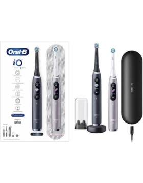 Oral-B IO Series 9 Ηλεκτρική Οδοντόβουρτσα με Χρονομετρητή, Αισθητήρα Πίεσης και Θήκη Ταξιδίου Duo B