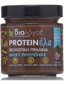 Βιολόγος Βιολογική Πραλίνα Proteinέλα Whey με Έξτρα Πρωτεΐνη 250gr