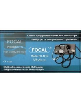 Focal FC-101C Deluxe Αναλογικό Πιεσόμετρο Μπράτσου με Στηθοσκόπιο 