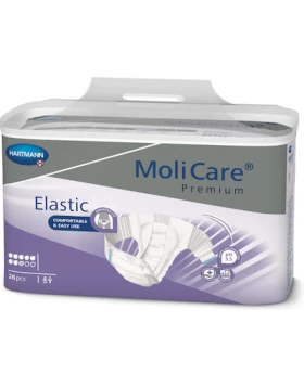 Hartmann MoliCare Premium Slip Elastic (165471) Σλιπ Ακράτειας Νύχτας 8 Σταγόνων Small, 26τεμ