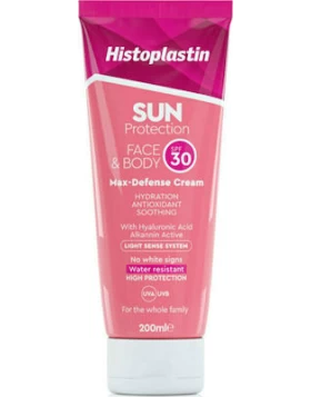 Heremco Histoplastin Sun Protection Αδιάβροχη Αντηλιακή Κρέμα Προσώπου SPF30 200ml