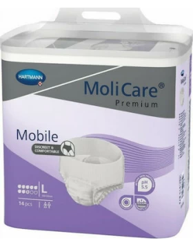 Hartmann MoliCare Premium Mobile (915873)-(166031)Πάνες Βρακάκι Ακράτειας 8 Drops Large 14τμχ