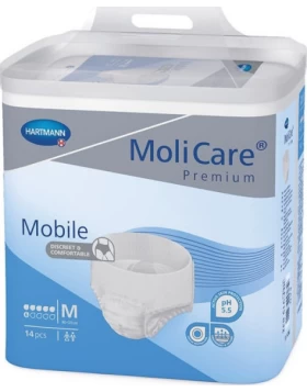 HARTMANN MoliCare Premium Mobile (915832)Εσώρουχο Ακράτειας Ημέρας Medium 80-120cm, 6 σταγόνων, 14τε