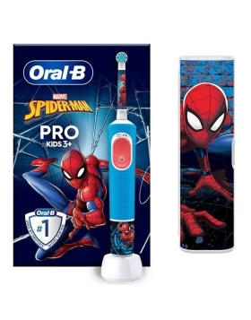 Oral-B Promo Pro Kids 3+ Spiderman Παιδική Ηλεκτρική Οδοντόβουρτσα 3+ Ετών + Δώρο Θήκη Ταξιδίου 1 τε