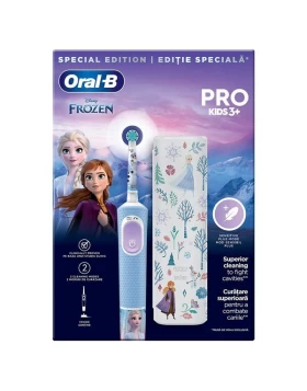 Oral-B Pro Kids 3+ Frozen Ηλεκτρική Οδοντόβουρτσα Με Δώρο Θήκη Ταξιδίου