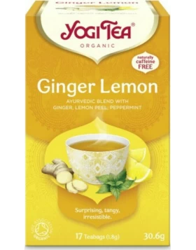 Yogi Tea Ginger Lemon Τσάι με Γεύση Τζίντζερ - Λεμόνι 17 Φακελάκια 30,6gr