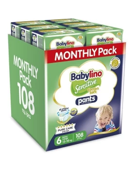 Babylino Pack Πάνες Βρακάκι No. 6 για 13-18kg 108τμχ