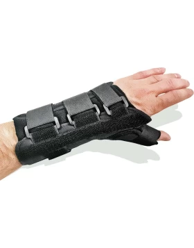 Vita Orthopaedics 03-2-075 Zura Ρυθμιζόμενος Νάρθηκας Καρπού Αριστερής Πλευράς με Αντίχειρα σε Μαύρο