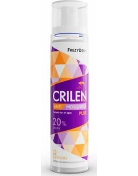 Frezyderm Crilen Anti Mosquito Plus 20% Άοσμο Εντομοαπωθητικό Γαλάκτωμα σε Spray Κατάλληλο για Παιδι