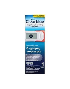 Clearblue Ψηφιακό Τέστ Εγκυμοσύνης Για Πρόωρη Ανίχνευση 1 Τμχ