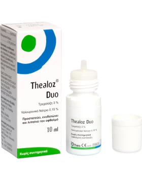 Thea Pharma Hellas Thealoz Duo Οφθαλμικές Σταγόνες με Υαλουρονικό Οξύ για Ξηροφθαλμία 10ml