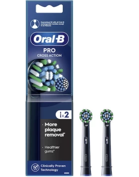 Oral-B Cross Action Ανταλλακτικές Κεφαλές για Ηλεκτρική Οδοντόβουρτσα 2τμχ