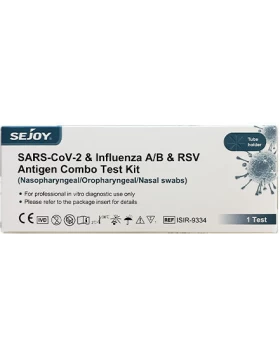 Sejoy SARS-CoV-2 & Influenza A+B & RSV 1τμχ Διαγνωστικό Τεστ Ταχείας Ανίχνευσης Αντιγόνων Covid-19 &