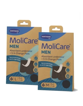 Hartmann MoliCare Men Απορροφητικό Επαναπλενόμενο Ανδρικό Εσώρουχο με 5 Ανταλλακτικά Επίθεματα, 1τεμ