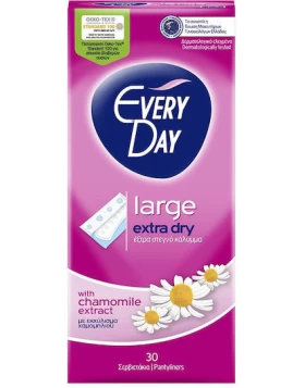 Every Day Extra Dry XL με Εκχύλισμα Χαμομηλιού Σερβιετάκια 24τμχ