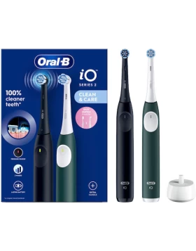 Oral-B iO Series 2 Ηλεκτρική Οδοντόβουρτσα με Αισθητήρα Πίεσης και Θήκη Ταξιδίου Night Black / Fores