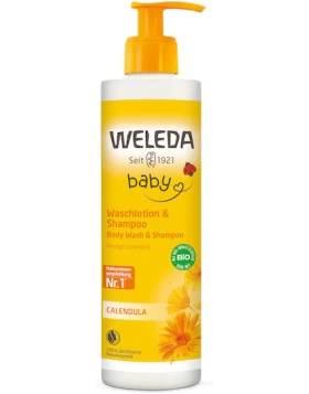 Weleda Σαμπουάν και Αφρόλουτρο Bio 400ml με Αντλία