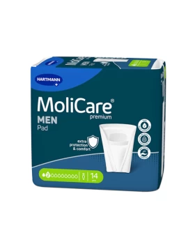 Hartmann MoliCare Premium Men Pad Επιθέματα Ανδρικής Ελαφράς Ακράτειας 2 Σταγόνων - 14 τεμάχια  1680