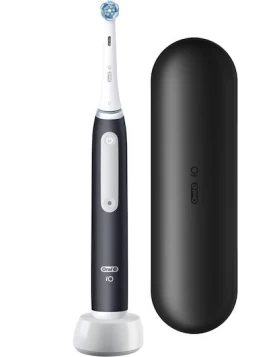 Oral-B iO 3 Magnetic Black Μαύρη Ηλεκτρική Οδοντόβουρτσα, 1 Κεφαλή Βουρτσίσματος, 1 Θήκη Ταξιδιού