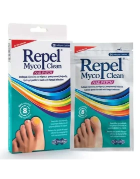 Uni-Pharma Repel Myco Clean Nail Patch Επίθεματα Υδρογέλης για Νύχια με Μυκητιασική Λοίμωξη 28 τεμάχ