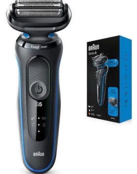  Braun Επαναφορτιζόμενη Ξυριστική Μηχανή Προσώπου Series-5   51-B1000S με μια κεφαλή, 3 λεπίδες, αδι