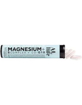 AtLife Magnesium B Complex + Co Q10 Συμπλήρωμα Διατροφής Πολυβιταμινών 20 Αναβράζοντα Δισκία
