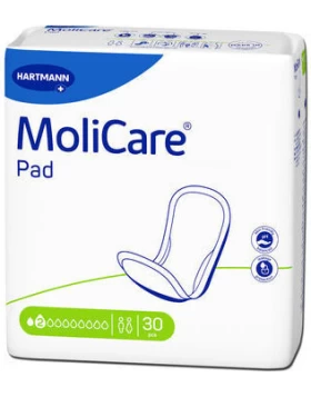 HARTMANN Molicare Pad Unisex Σερβιέτες Ελαφριάς Ακράτειας 2 Σταγόνες 30τμχ (168075)