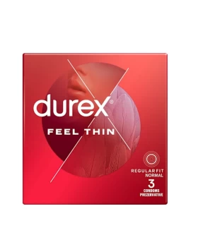 Durex Προφυλακτικά Feel Thin Regular Fit Normal 3τμχ