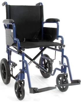 Vita Orthopaedics Αναπηρικό Αμαξίδιο Πτυσσόμενο Απλού Τύπου 46cm 09-2-187 Μπλε