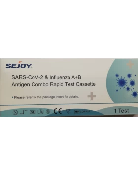 Sejoy SARS-CoV-2 & Influenza A+B Antigen Combo Rapid Test Cassette Διαγνωστικό Τεστ Ταχείας Ανίχνευσ