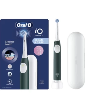 Oral-B iΟ Series 2 Clean & Care Green & Travel Case, Ηλεκτρική Οδοντόβουρτσα Πράσινη με Θήκη Ταξιδιο