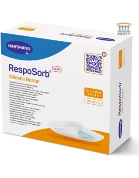 Hartmann Resposorb Silicone Border Aυτοκόλλητα απορροφητικά επιθέματα με επιφάνεια σιλικόνης 10x10cm