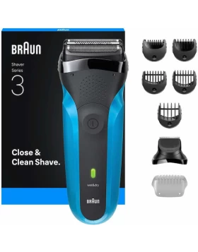 BRAUN Ξυριστική Μηχανή  310BT/BLU WET&DRY Σετ Περιποίησης  Γενειάδας 