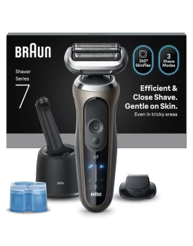 Braun Series 7 Electric Shaver Smartcare Center +1 Attachment 72-c7200cc Gold