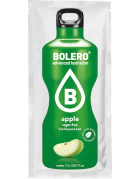 Bolero Χυμός σε Σκόνη Για 1.5L Νερό Μήλο Χωρίς Προσθήκη Ζάχαρης 9gr