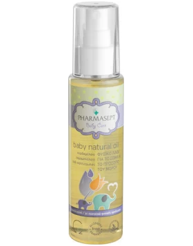 Pharmasept Baby Care Natural Oil Φυσικό λάδι για το σώμα & το πρόσωπο του μωρού 100ml