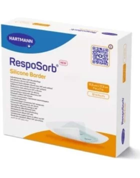 Hartmann Resposorb Silicone Border - Aυτοκόλλητα Απορροφητικά Επιθέματα Πλέγματος Με Επιφάνεια Σιλικ
