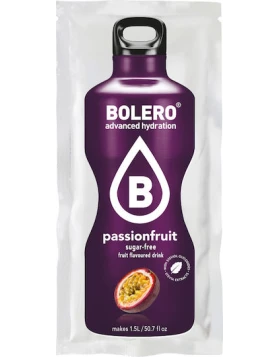 Bolero Χυμός σε Σκόνη Για 1.5L Νερό Passion fruit Χωρίς Ζάχαρη 9gr