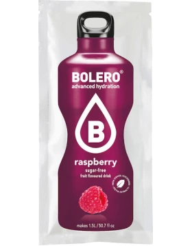 Bolero Χυμός σε Σκόνη Για 1.5L Νερό Raspberry fruit(Σμέουρο) Χωρίς Ζάχαρη 9gr