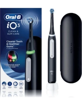 Oral-B iO Series 3 Ηλεκτρική Οδοντόβουρτσα με Χρονομετρητή Βουρτσίσματος, Αισθητήρα Πίεσης & Θήκη Τα