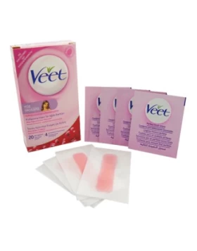 Veet Easy Strip Κρύο κερί για το πρόσωπο 20τμχ