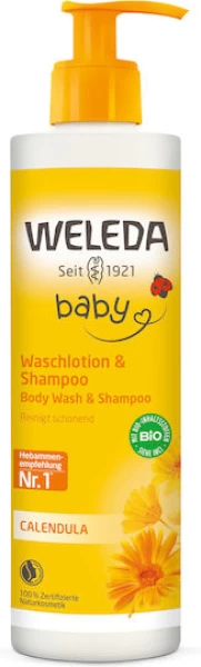 Weleda Σαμπουάν και Αφρόλουτρο Bio 400ml με Αντλία