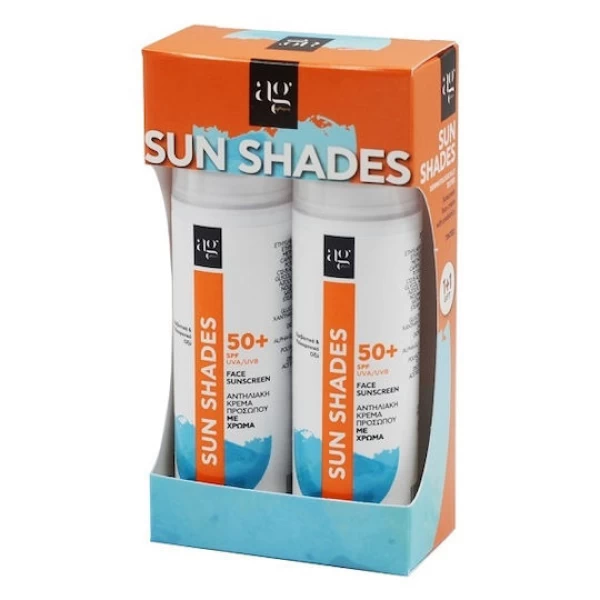 Ag Pharm Sun Shades Αντηλιακή Κρέμα Προσώπου SPF50 με Χρώμα 100ml